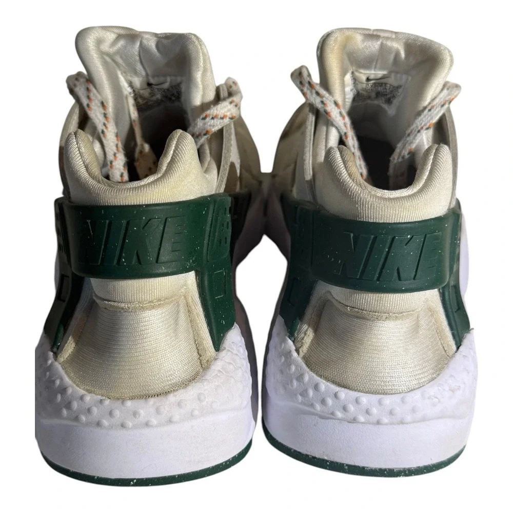 Nike Air Huarache Run Kids Size 6Y White Green Orange DX3065-100